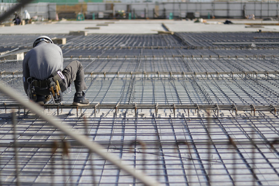 Construction site worker